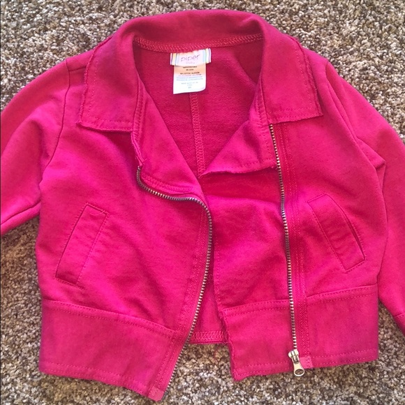 3T Girls bright pink zip up jacket - Picture 2 of 3